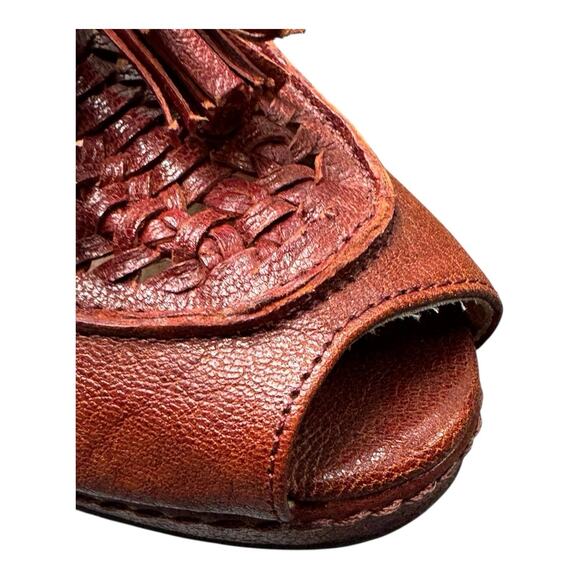 Schuler & Sons FANFARE Platform Heel Women's US 10 B Tassel Anthropologie EUC - Picture 10 of 15